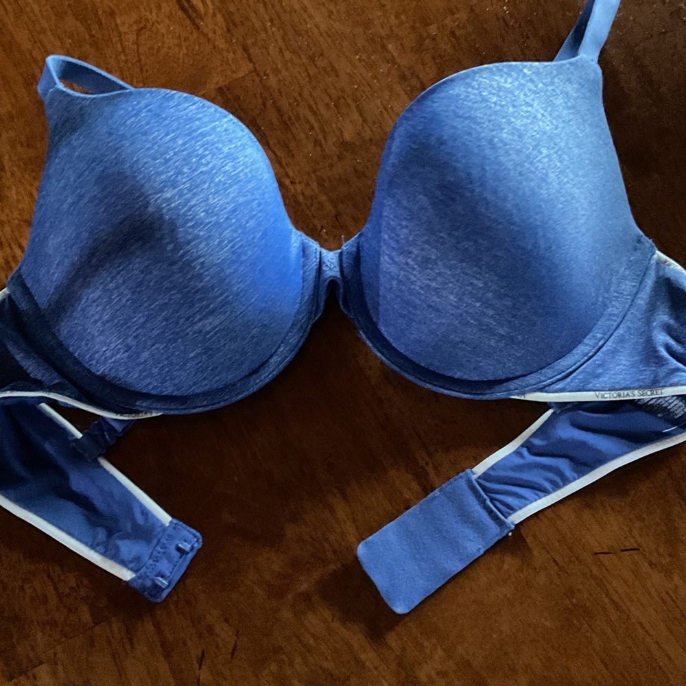 Victoria's Secret Heathered Blue Bra